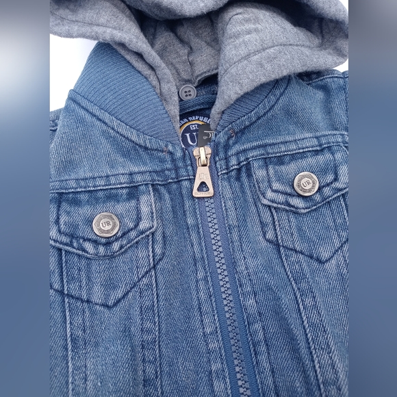 Urban Republic Denim Hoodie Jacket - Picture 2 of 9